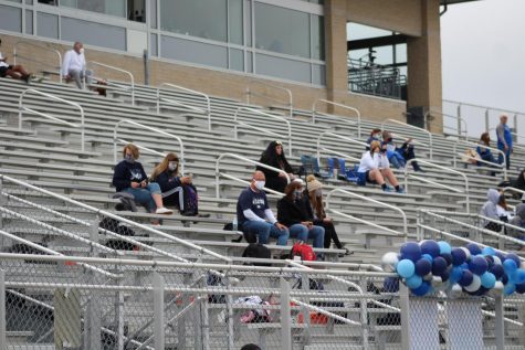 First home football game of the season against ONW, families of players are required to social distance and wear masks during the game.