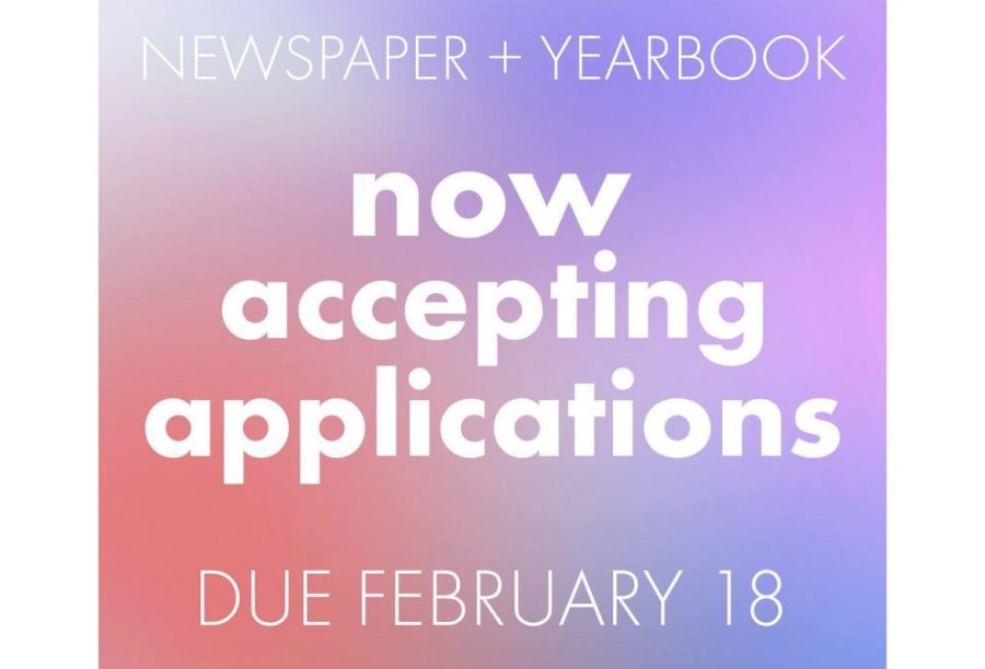 The application to be a part of the 2022-23 Newspaper/Yearbook staff are now available.