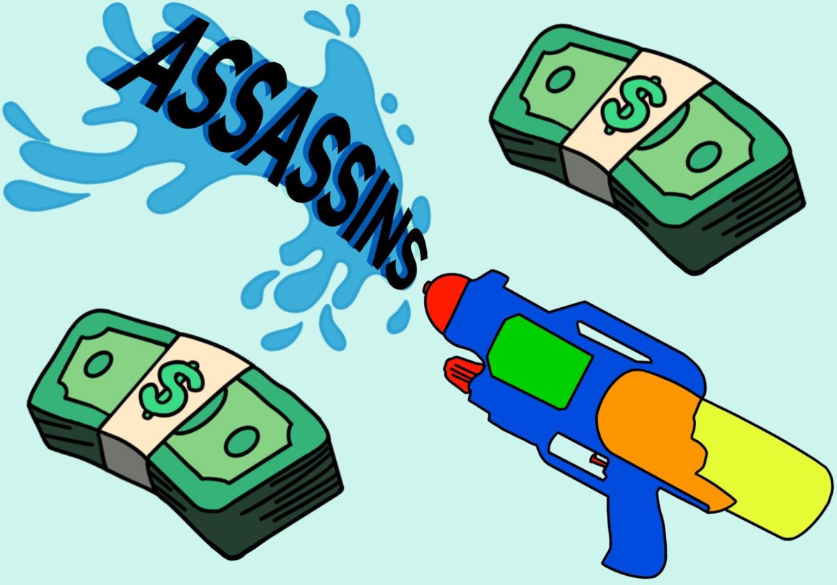 Assassins+is+a+game+played+by+upperclassmen+during+the+spring+semester+where+students+have+targets+to+eliminate+using+water+guns.++
