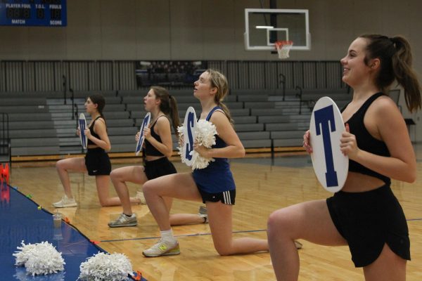 Dance team prepares for nationals at practice on March 4.