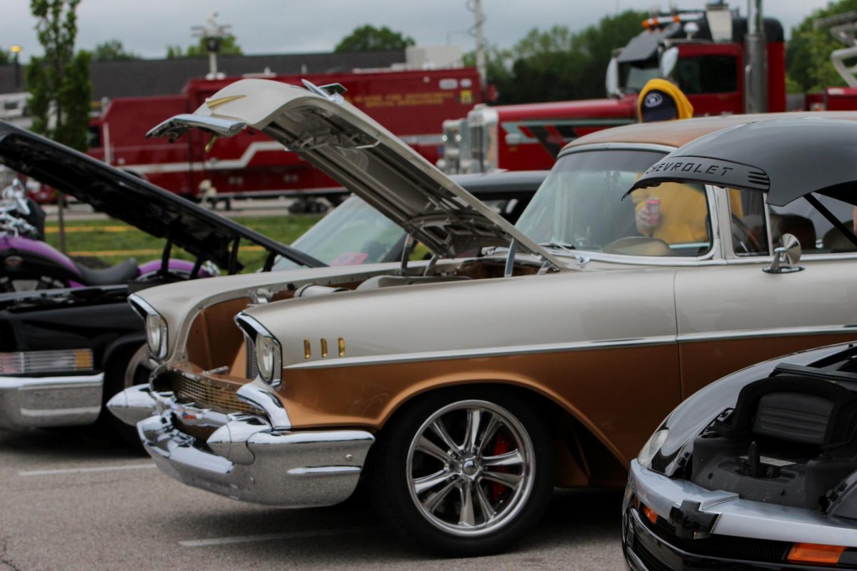 Several cars from around the area came to Olathe Wests annual Public Safety Car Show to present their cars.