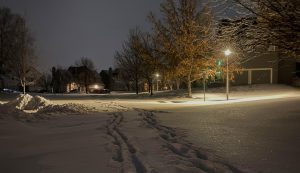 The Olathe school district called a snow day on Jan. 5, some students decided to spend their time outside.