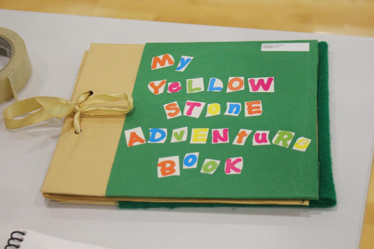 An adventure book shown at one of the booths at the Activity Fair.