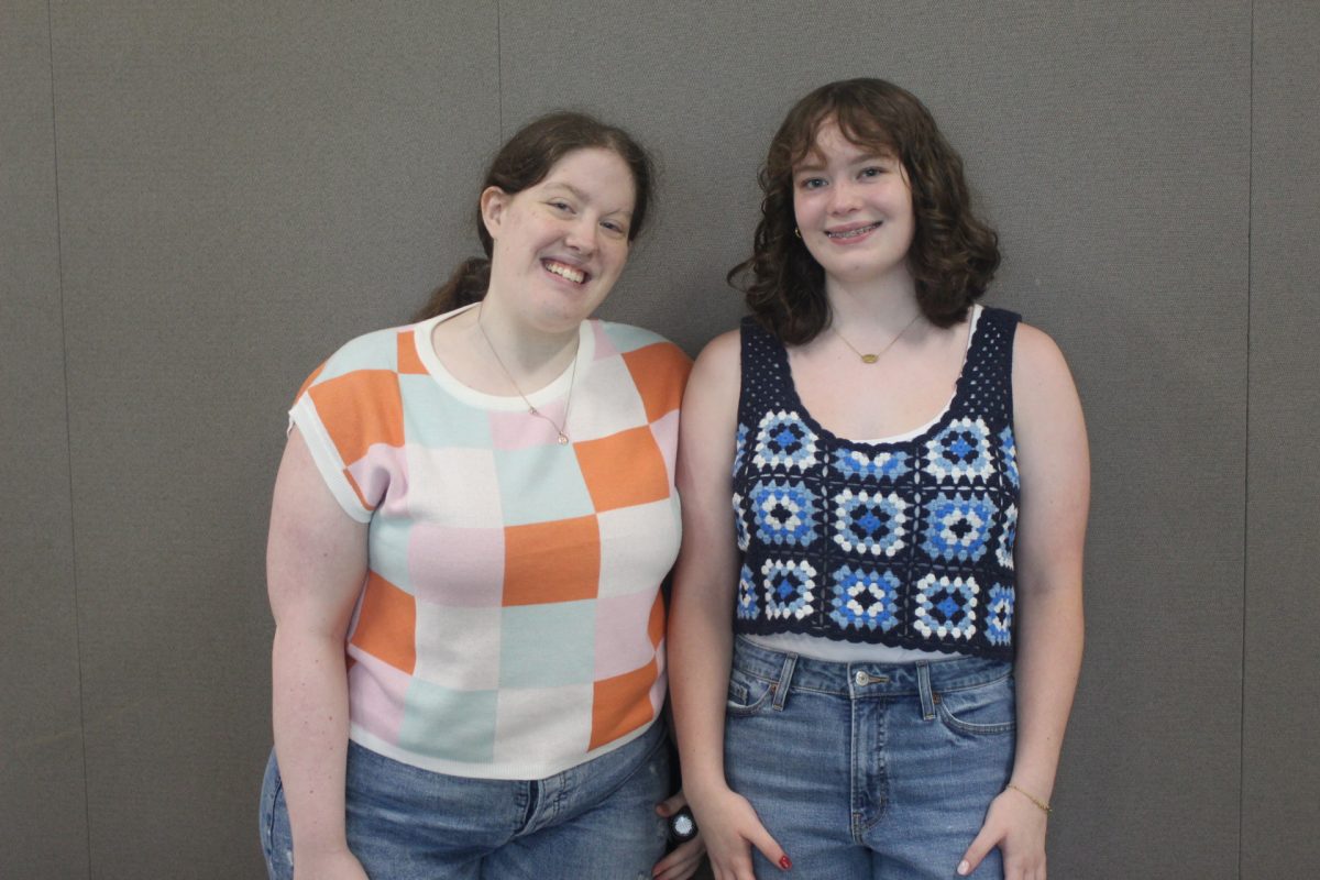 Senior Harper Adams and her sister, freshman Elliot Adams