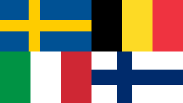 This year's exchange students came from Sweden (Theo Israelsson and August Westlund), Italy (Mattia De Vitali), Finland (Milla Partanen) and Belgium (Nina Roberty).