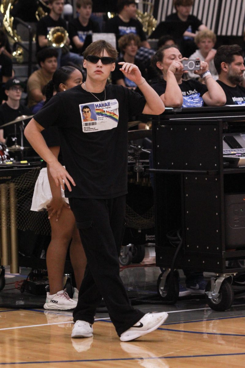 Grady England posing for the black team student-teacher dance battle