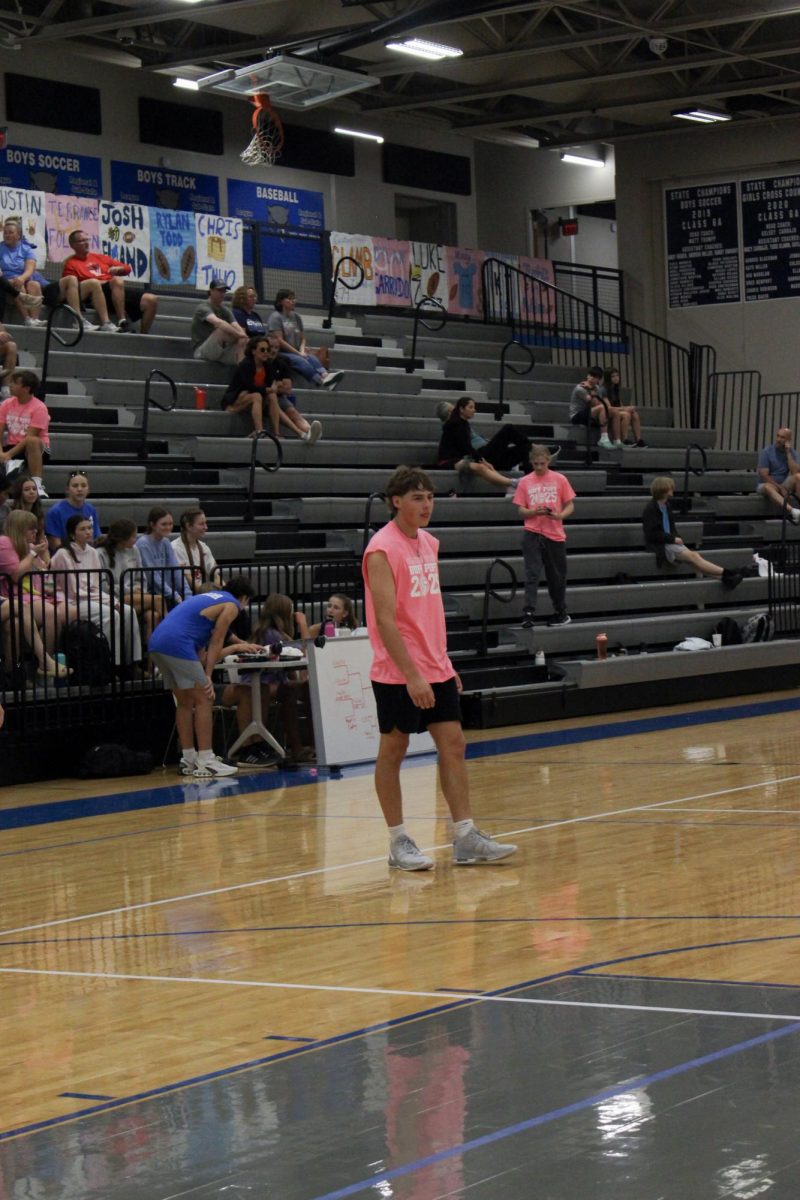 Max Hamilton waiting to serve.
