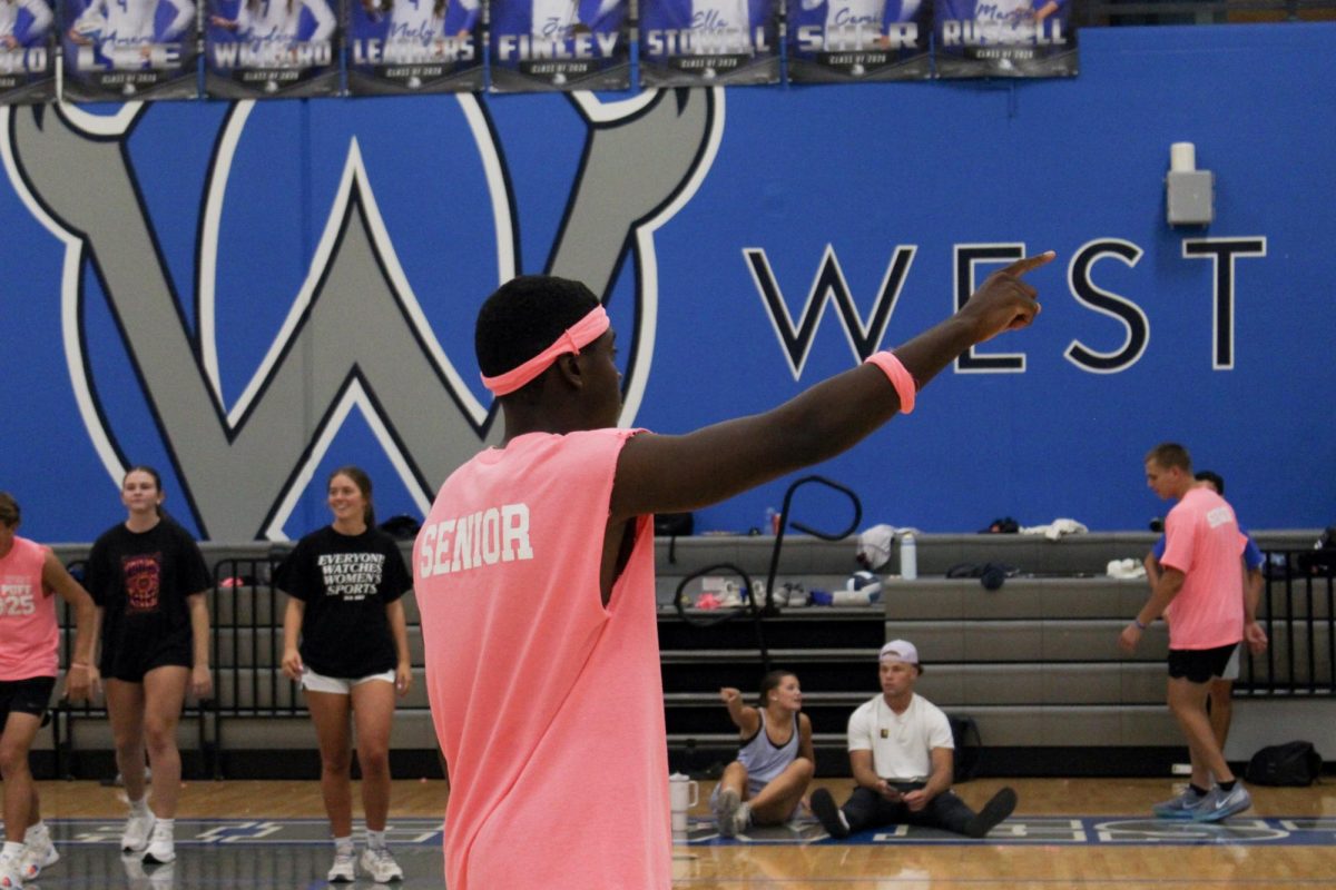 David Harper celebrating a point for his team.