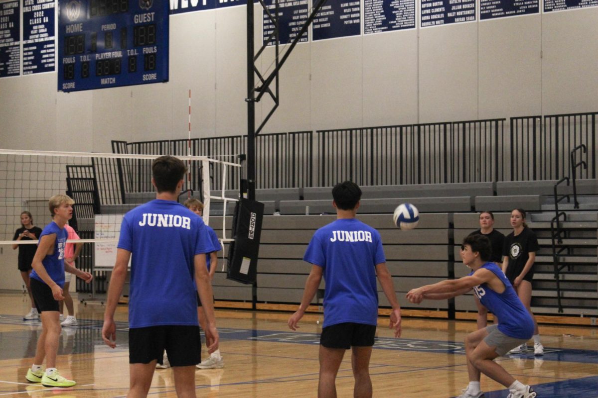 Junior team passing the ball.